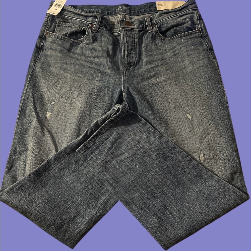 LOFT Women's Straight Blue Jeans